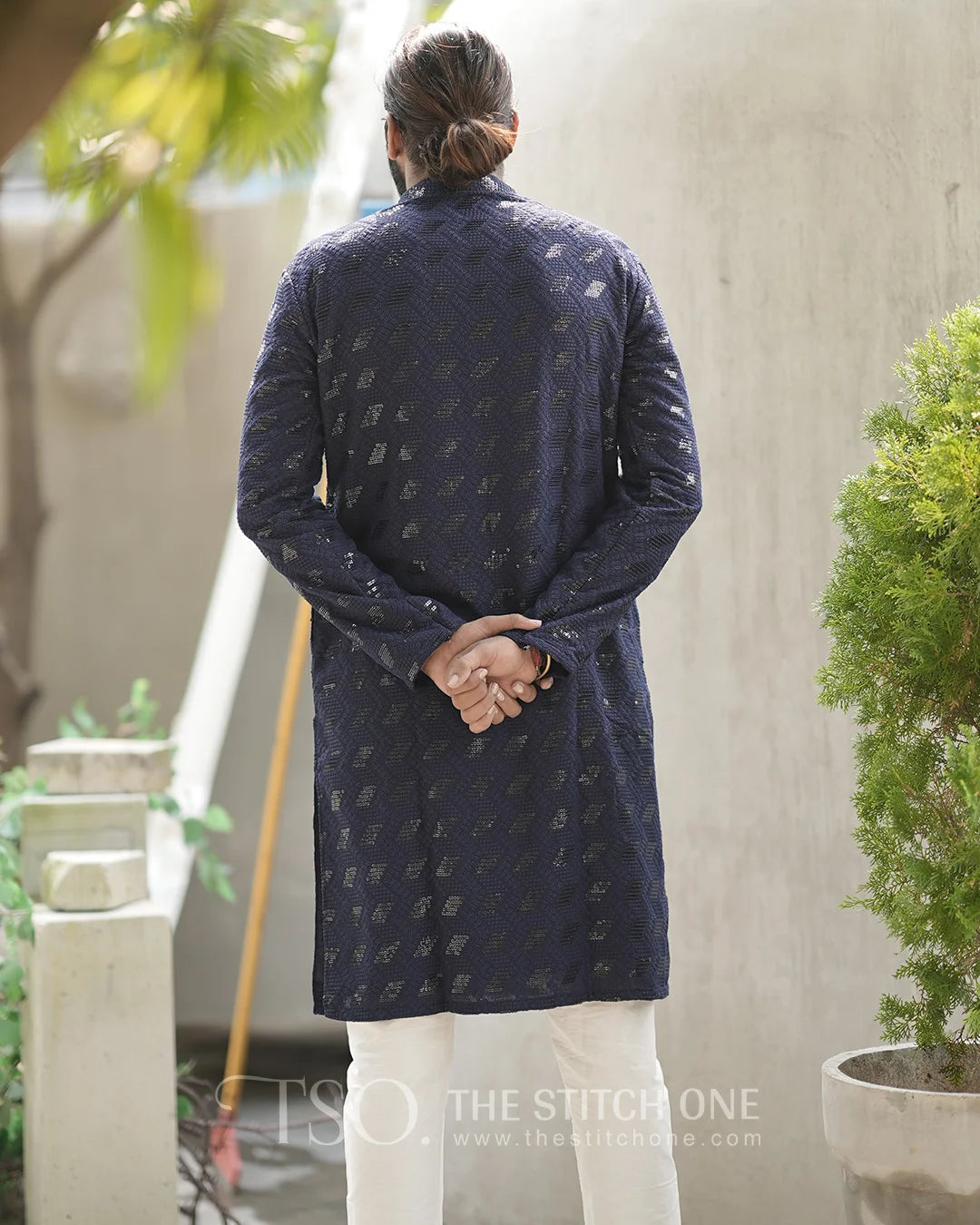 Mystic Blue Kurta For Men