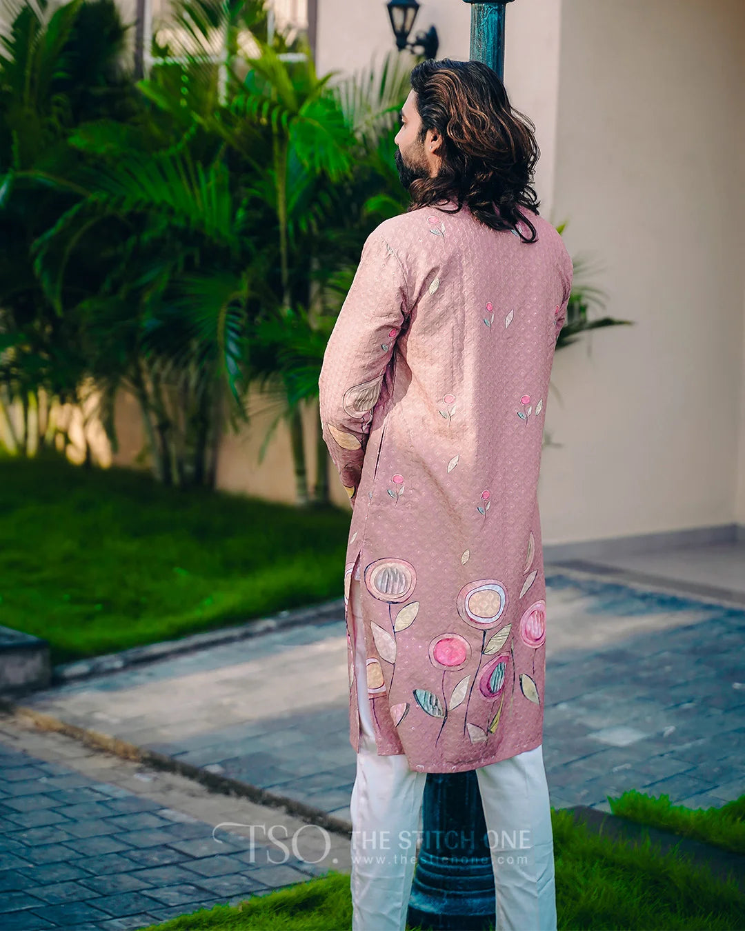 Heritage Blossoms Embroidery Kurta For Men