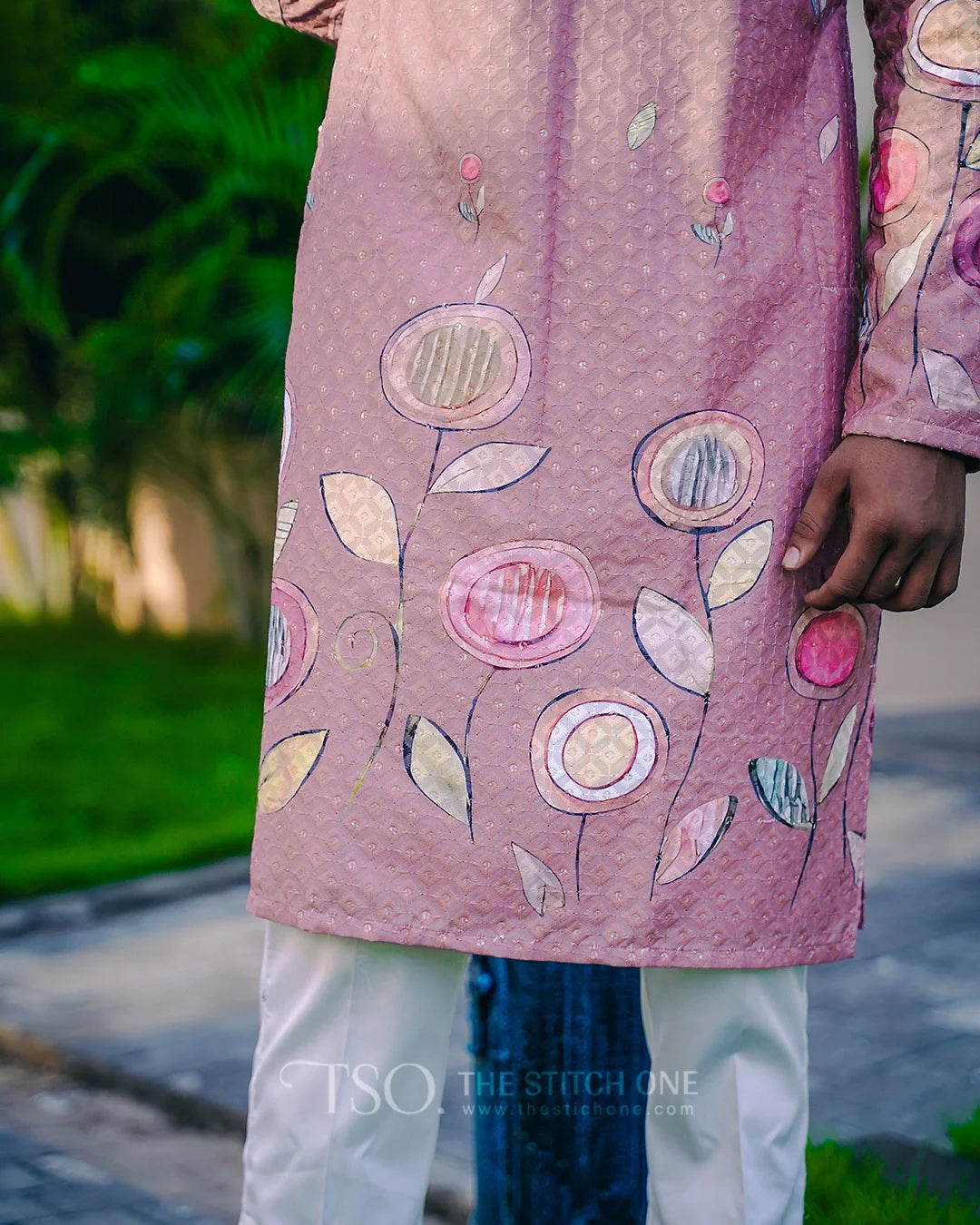 Heritage Blossoms Embroidery Kurta For Men